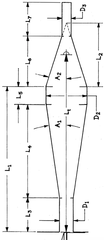 Handbook method two-stroke expansion chamber exhaust pipe diagram
